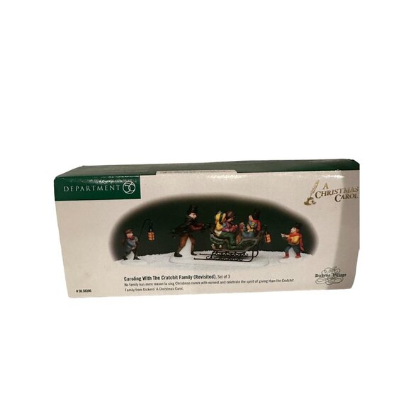 Department 56 Disney Christmas Carol Cratchit Family Figurine Set - Picture 2 of 4